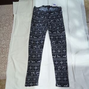 Derek Heart Black and White Patterned Leggings NWT